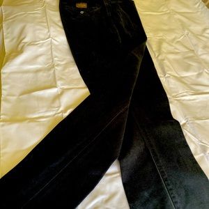 Womens bootlegg jeans, size 8, by Calvin Klein Khakis. Black.